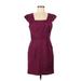 Forever 21 Casual Dress - Sheath: Purple Solid Dresses - Women's Size Medium