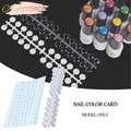 120 Nail Color Chart Nail Polish Color Manicure Station Nail Design Ring Nail Tips Nail Swatch