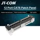 CAT6 12 Port RJ45 Patch Panel UTP LAN Network Adapter Cable Connector RJ45 Networking Wall Mount