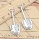 10pcs Charms Tools Shovel Spade 44x15mm Tibetan Bronze Silver Color Pendants Antique Jewelry Making