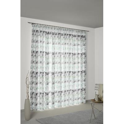 Vorhang WIRTH "Berlare", grün (mint), B:132cm H:145cm, Baumwolle, Polyester, Gardinen, nach Maß Image