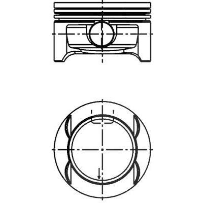 Kolbenschmidt Kolben [Hersteller-Nr. 40386620] für Opel, Vauxhall Image