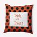 Halloween Trick or Treat Dots Accent Pillow