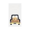 Trick or Treat Candy Corn Truck Halloween Embroidered Cotton Waffle Weave Kitchen Towel