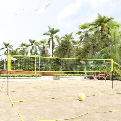 vidaXL Volleyball Net Yellow and Black 324