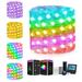 Smart Fairy String Lights WiFi-65.6FT 132LED Christmas String Lights with Music Mode RGB Color Changing Timer Compatible with Google Home Alexa USB Powered for Bedroom Parties Wedding Tree Wall Decor