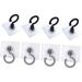 8pcs Multifunctional Sticky Hook Swivel Hooks Plastic Hangers Wall Mount Clothing Rack Wall Mounted Hooks Shower Hooks Door Wreath Hanger Abs Black Ceiling Hangers Wall Hooks Metal