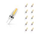 Crompton G4 Capsule LED Light Bulb 2W (10W Eqv) Warm White 10-Pack AC/DC Clear