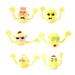 OUNONA 6pcs Finger Puppets Funny Simulation Zombie Finger Props Halloween Witch Interactive Toy Props Creative Finger Toy for Kid Child (Yellow Ghost Head)