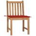 Anself Patio Chairs 2 pcs with Cushions Solid Teak Wood