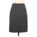 H&M Casual Skirt: Gray Solid Bottoms - Women's Size 12