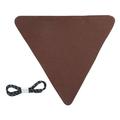 Portable Folding Tripod Camping Stool Waterproof Canvas Outdoor Fishing Slacker Chair Fabric Cover Brown