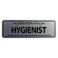 Signs ByLITA Standard Hygienist Tooth Graphic Dentist Office Decor Sign (Brushed Gold) - Medium