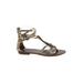 Aldo Sandals: Gold Shoes - Women's Size 36