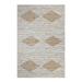 Indian Hand Woven Jute Rug Geometric White Living Area Floor Mat Hallway Stair Runner Rug 4x10 Feet