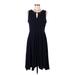 PREMISE Casual Dress - A-Line: Black Solid Dresses - Women's Size Medium