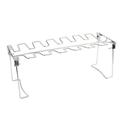 Stainless Steel Chicken Wing Leg Rack for Grill Smoker Oven 12 Slots Roaster Stand for BBQ Picnic