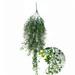 Simulation green plant Persian leaf wall hanging golden bell decoration rattan balcony wall fake flower hanging basket plant