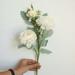 TUTUnaumb Artificial Fake Western Rose Flower Peony Bridal Wedding Party Home Decor Wedding Flower Arrangments Party Artificial Flower Imitation Plant Artificial Flower Party Ornaments-White