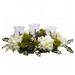 Nearly Natural Snowball Hydrangea Triple Candelabrum - White