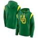 Men's Fanatics Branded Green Oregon Ducks Gym Rat Pullover Hoodie