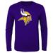 Toddler Purple Minnesota Vikings Primary Logo Long Sleeve T-Shirt