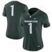 Women's Nike #1 Green Michigan State Spartans Football Game Jersey