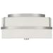 Savoy House Meridian 13" Wide Brushed Nickel 2-Light Ceiling Light