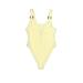 Divided by H&M Bodysuit: Yellow Tops - Women's Size Small