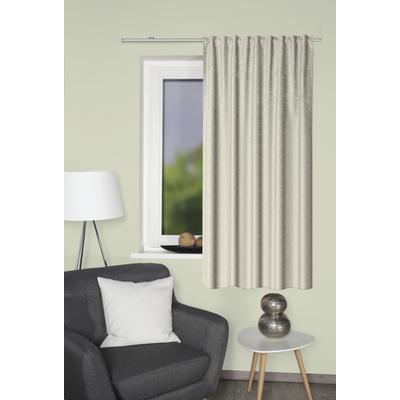 Vorhang HOME WOHNIDEEN "THERMOCHENILLE" Gr. 3, beige (natur), B:135cm H:225cm, Polyester, Gardinen, Thermochenille THERMO Uni Image