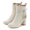 Stiefelette LASCANA, Damen, Gr. 42, beige, Obermaterial: 100% Textilmaterial. Futter: 100% Textilmaterial. Decksohle: 100% Lederimitat. Laufsohle: 100% Synthetik, unifarben, modisch, Schuhe, mit Blockabsatz, High-Heel-Stiefelette, Ankle Boots, Stiefel