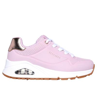 Skechers Girl's UNO Gen1 - Shimmer Away Sneaker | Size 13.5 | Pink | Synthetic