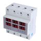 Three Phase Voltmeter Din Rail, Pc AC 390-500V Digital Display Surge Protector Automatic Factory Safe (63A)