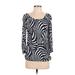 MICHAEL Michael Kors 3/4 Sleeve T-Shirt: Blue Tops - Women's Size Small Petite