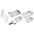ZWILLING J.A. Henckels BBQ+ 10 Piece Dishwasher Safe Stainless Steel Grilling Tool Set Steel in Gray | 10 H x 14 W x 18 D in | Wayfair 1028217