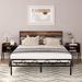 Steelside™ Alicia Steel Platform 3 Piece Bedroom Set Wood in Brown | 40 H x 55 W x 74.8 D in | Wayfair 4D3369741BEE45CCAEFB3583808B0758