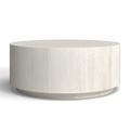 Birch Lane™ Taryn Drum Coffee Table Wood in White | 17 H x 42 W x 42 D in | Wayfair 2706B28B0A464662B5DF59005B0ADA5A