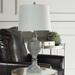 Ophelia & Co. Voluntown Resin Table Lamp Resin/Linen in Gray | 35.75 H x 6.87 W x 5.87 D in | Wayfair 25A193855B3D4EBA95CDBCC98F2BC411