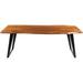Wade Logan® Callao Dining Table Wood/Metal in Black/Brown/Gray | 30 H x 89 W x 5 D in | Wayfair 699B2E40A28049C693557805938DE1D4