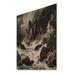 Rosecliff Heights Crashing Rocky Coastline IV - Unframed Print on Wood in Black/Brown/Gray | 20 H x 10 W x 0.78 D in | Wayfair