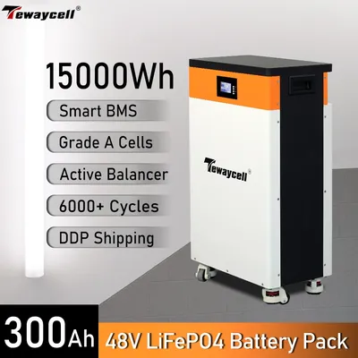 Système de stockage d'énergie solaire domestique batterie veFePO4 Powerwall RS485 BMS intégré
