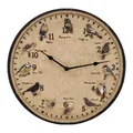 Horloge murale de jardin de Style européen avec thermomètre 12 pouces étanche à la pluie