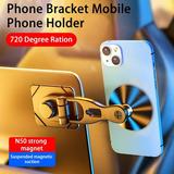 Anvazise Phone Magnetic Bracket Magnetic Adjustable 720 Degree Ration Phone Bracket Holder Mobile Phone Accessories Black One Size
