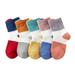 IROINNID Reduced Kids Socks Ankle Socks Girls Color Block Breathable Non-slip Unisex Cotton Socks Multicolor