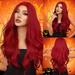 New Ladies Wig Sea King Red Medium Long Curly Hair Suitable For Party Dance Cosplay Wigs High Temperature Wire Wig 60cm/24in