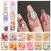 Snowflake Nail Sequins Christmas Snowflake Nail Slices Holographic Snowflake Nail Decals Nail Glitter Sequins With Curved Tweezers For Christmas Nail