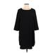 BB Dakota Casual Dress - Shift: Black Solid Dresses - Women's Size Medium