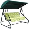 Octopus-leisure REPLACEMENT B&Q SORRENTO/SICILY/CRANBROOK/COLORADO GREEN CLOTH CANOPY COVER (ONLY) FOR SWING GARDEN HAMMOCK