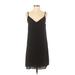 Sincerely Jules Casual Dress - Shift: Black Solid Dresses - Women's Size Small