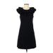 Susana Monaco Casual Dress: Black Dresses - Women's Size 8